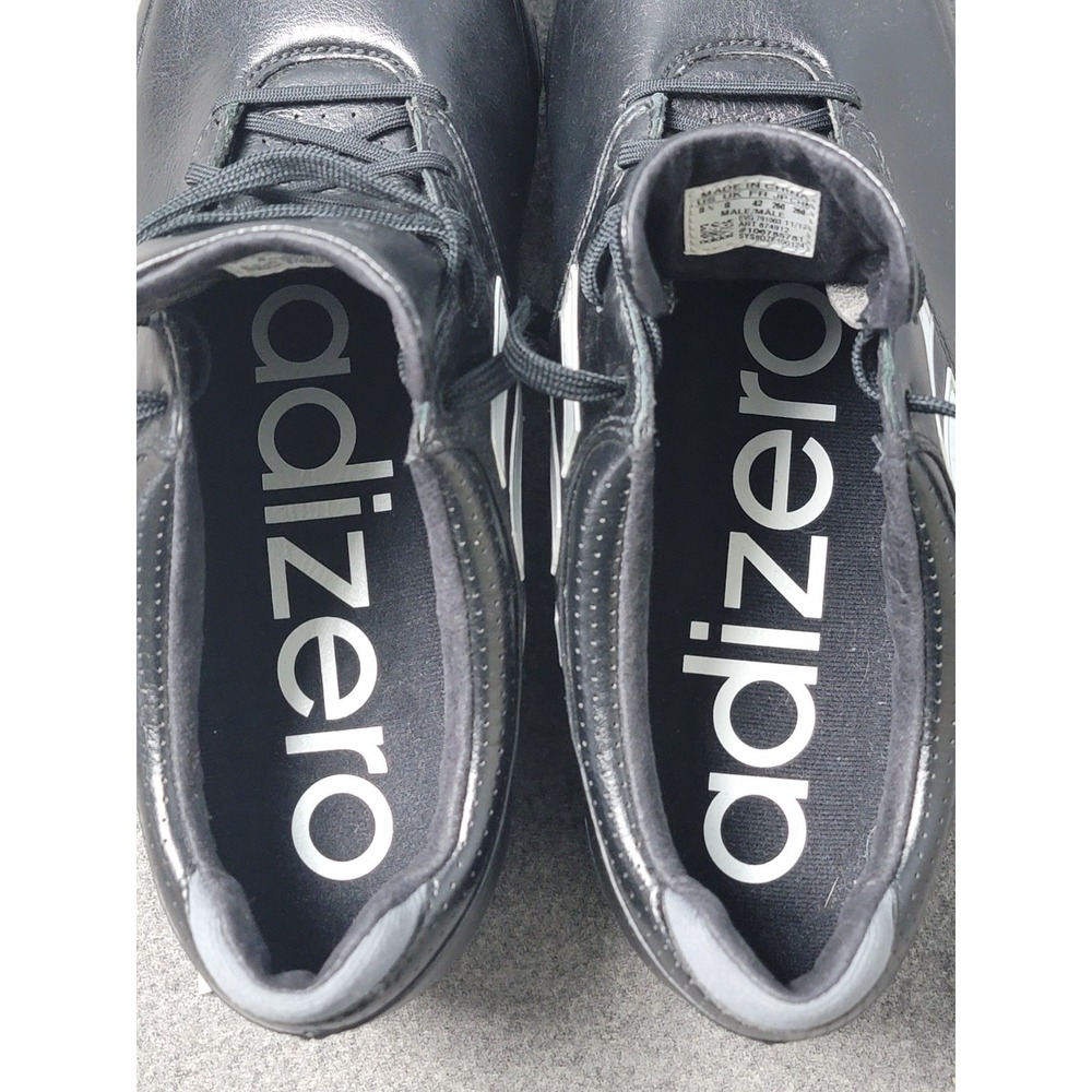 Adidas Adizero Men's Black Leather Golf Shoes Spikeless Cleats US 8.5 - Picture 7 of 7